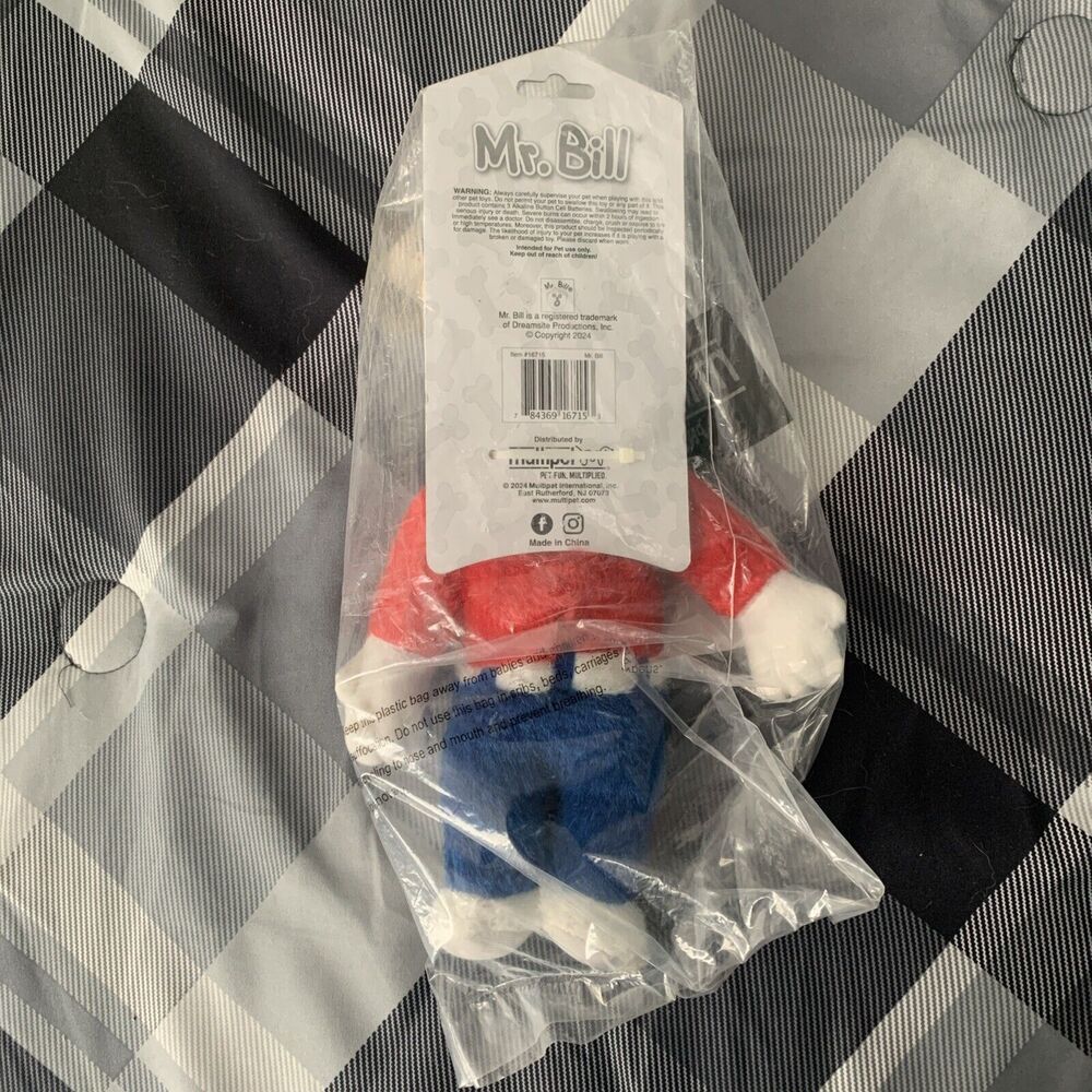 Multipet Mr. Bill 10" Plush Talking Dog Toy Voice “Ohh Nooo!” Stuffed Animal NWT - Picture 2 of 4